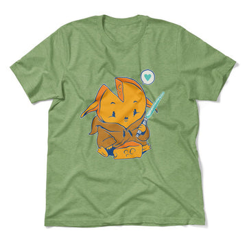 Baby Gouda Men/Unisex T-Shirt in Heather Green color